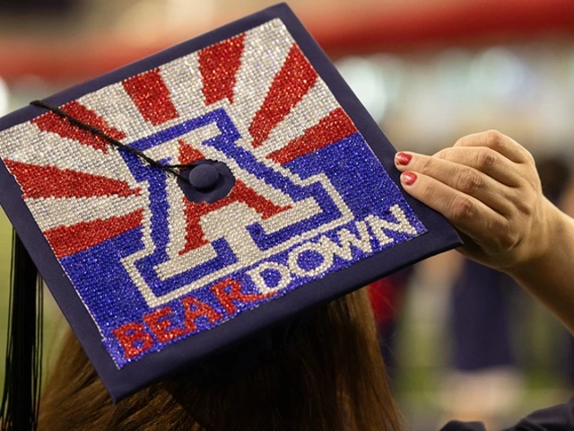 University of Arizona decorated graduation cap