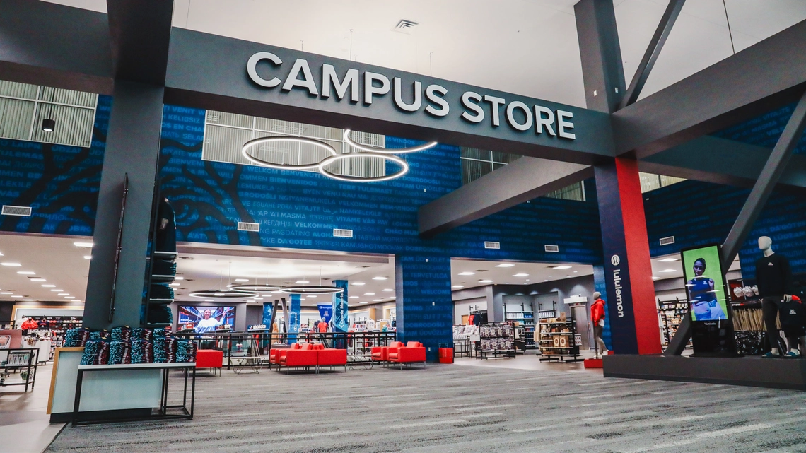 Campus store interior